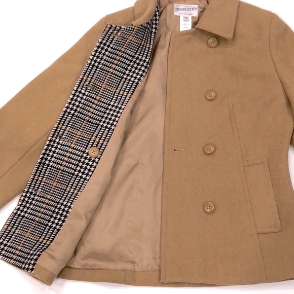 Pendleton 100% Merino Wool Double Breasted Peacoat - Picture 4 of 6